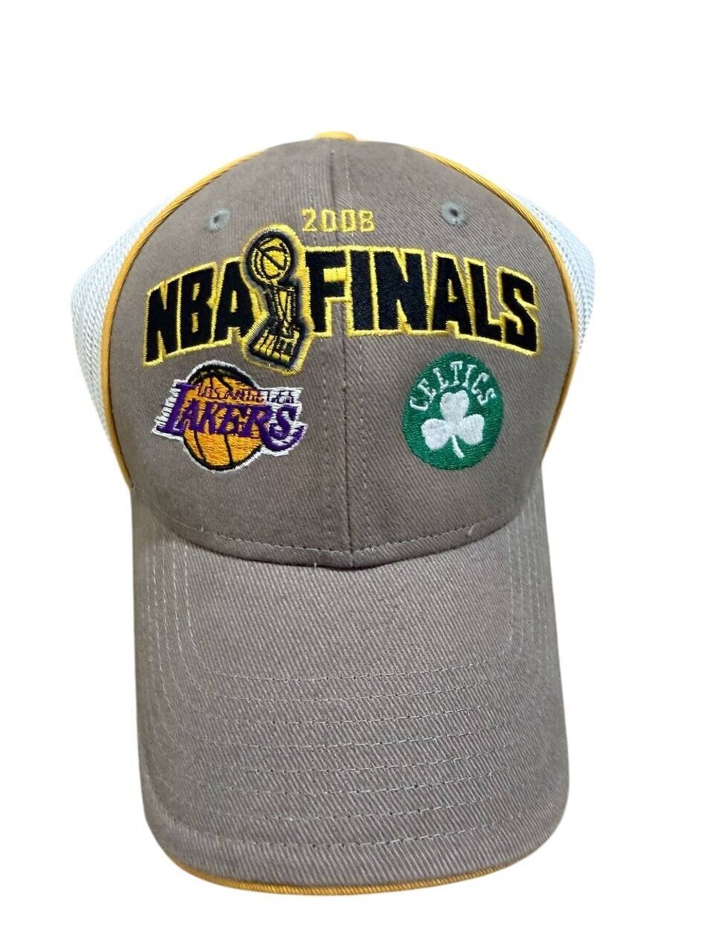 2008 NBA Finals Lakers Celtics Adidas Trucker Hat 00s Y2K